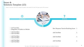 Issues And Solutions Template Resolving Steps To Improve Customer Engagement For Business Development Graphics PDF