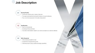 Job Description Qualification Ppt PowerPoint Presentation Layouts Designs Download