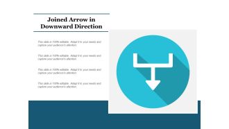 Joined Arrow In Downward Direction Ppt PowerPoint Presentation Outline Slide