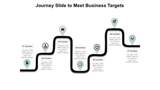 Journey Slide To Meet Business Targets Ppt PowerPoint Presentation Gallery Show PDF