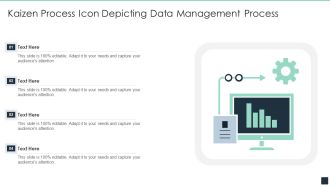 Kaizen Process Icon Depicting Data Management Process Ppt PowerPoint Presentation Gallery Graphics Template PDF