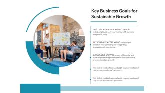 Key Business Goals For Sustainable Growth Ppt PowerPoint Presentation Gallery Objects PDF