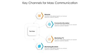 Key Channels For Mass Communication Ppt PowerPoint Presentation File Layout PDF