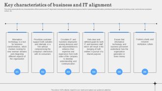 Key Characteristics Of Business And IT Alignment Microsoft PDF