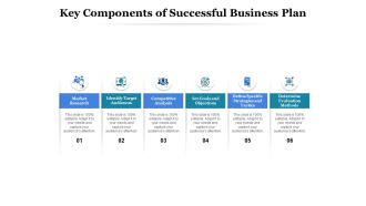 Key Components Of Successful Business Plan Ppt PowerPoint Presentation Infographics Graphics
