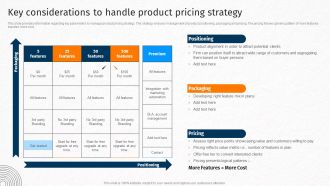 Key Considerations To Handle Product Pricing Strategy Techniques For Crafting Killer Information PDF
