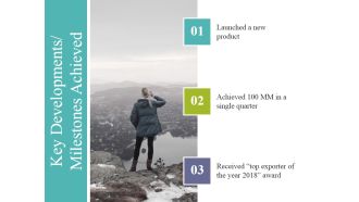 Key Developments Milestones Achieved Ppt PowerPoint Presentation Ideas Guide