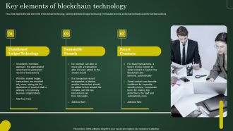 Key Elements Of Blockchain Technology Involving Cryptographic Ledger To Enhance Professional PDF