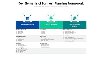 Key Elements Of Business Planning Framework Ppt PowerPoint Presentation Gallery Slide PDF
