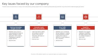 Key Issues Faced By Our Company Digital Marketing Strategy Deployment Demonstration PDF
