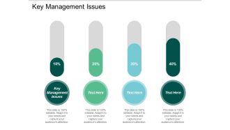Key Management Issues Ppt PowerPoint Presentation Ideas Graphics Cpb