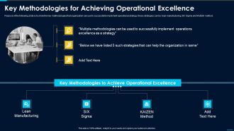Key Methodologies For Achieving Operational Excellence Guidelines PDF