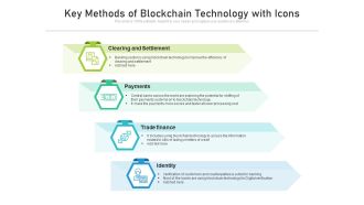 Key Methods Of Blockchain Technology With Icons Ppt PowerPoint Presentation File Infographics PDF