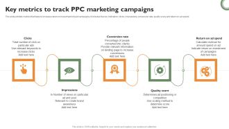 Key Metrics To Track PPC Marketing Campaigns Topics PDF