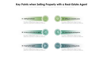 Key Points When Selling Property With A Real Estate Agent Ppt PowerPoint Presentation File Demonstration PDF