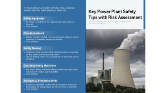 Key Power Plant Safety Tips With Risk Assessment Ppt PowerPoint Presentation File Example PDF