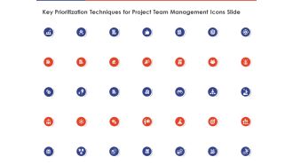 Key Prioritization Techniques For Project Team Management Icons Slide Ppt PowerPoint Presentation Summary Structure PDF