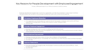 Key Reasons For People Development With Employee Engagement Ppt PowerPoint Presentation Gallery Designs Download PDF