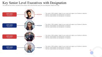Key Senior Level Executives With Designation Clipart PDF