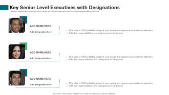 Key Senior Level Executives With Designations Ppt Portfolio Files PDF