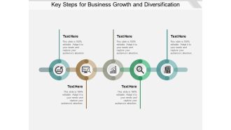 Key Steps For Business Growth And Diversification Ppt PowerPoint Presentation Summary File Formats