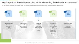 Key Steps That Should Be Avoided While Measuring Stakeholder Assessment Microsoft PDF