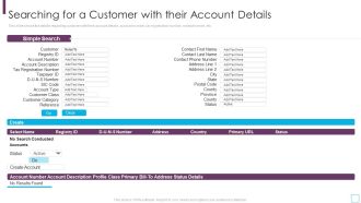 Key Strategies For Account Receivable Searching For A Customer With Their Account Details Slides PDF