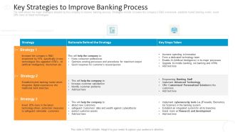 Key Strategies To Improve Banking Process Demonstration PDF