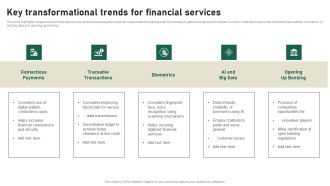 Key Transformational Trends For Financial Services Pictures PDF