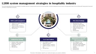 L2RM System Management Strategies In Hospitality Industry Ppt Show Structure PDF