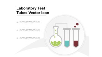 Laboratory Test Tubes Vector Icon Ppt PowerPoint Presentation Slides Icons