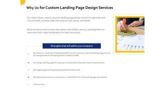 Landing Page Design And Optimization Why Us For Custom Landing Page Design Services Rules PDF