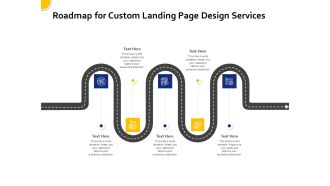 Landing Page Design Optimization Roadmap For Custom Landing Page Design Services Icons PDF