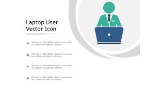 Laptop User Vector Icon Ppt PowerPoint Presentation Model Mockup