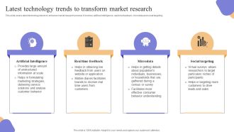 Latest Technology Trends To Transform Market Research Formats PDF