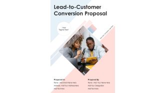 Lead To Customer Conversion Proposal Example Document Report Doc Pdf Ppt