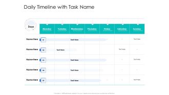 Leader Vs Administrators Daily Timeline With Task Name Rules PDF