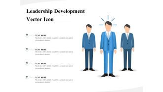 Leadership Development Vector Icon Ppt PowerPoint Presentation Summary Ideas PDF