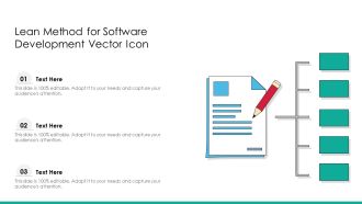 Lean Method For Software Development Vector Icon Ppt PowerPoint Presentation Gallery Designs Download PDF