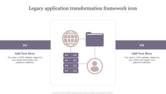 Legacy Application Transformation Framework Icon Inspiration PDF