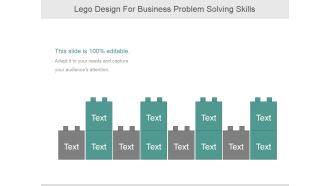 Lego Design For Business Problem Solving Skills Ppt PowerPoint Presentation Samples