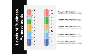 Levels Of Business Achievements Ppt PowerPoint Presentation Slides Graphics Design