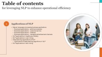 Leveraging NLP To Enhance Operational Efficiency For Table Of Contents Information PDF