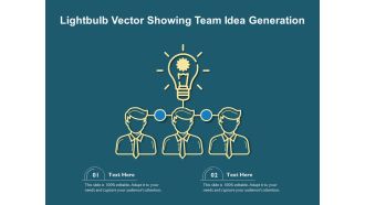 Lightbulb Vector Showing Team Idea Generation Ppt PowerPoint Presentation Summary Background Designs PDF
