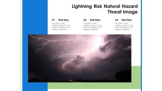 Lightning Risk Natural Hazard Threat Image Ppt PowerPoint Presentation Model Visuals PDF