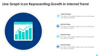 Line Graph Icon Representing Growth In Internet Trend Rules PDF