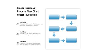 Linear Business Process Flow Chart Vector Illustration Ppt PowerPoint Presentation File Smartart PDF