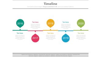Linear Timeline For Specific Organizational Objectives Powerpoint Slides