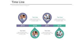 Linear Timeline With Team Management Strategy Powerpoint Slides