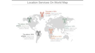 Location Services On World Map Ppt PowerPoint Presentation Templates